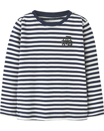 Name it Langarmshirt aus 100% Baumwolle mit Streifen NMMVILLY - Navy Blazer