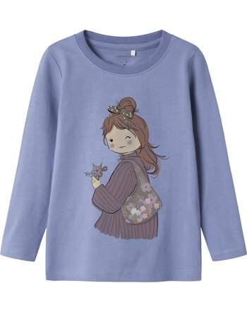Name it Langarmshirt aus 100 % Baumwolle NMFOTREA - Blue Ice