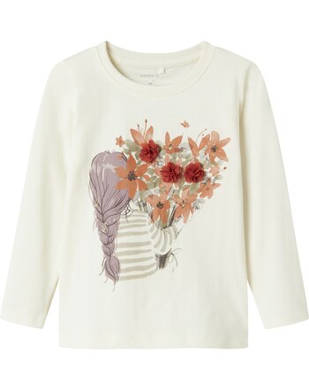 Name it Langarmshirt aus 100 % Baumwolle NMFOTREA - Cloud Dancer