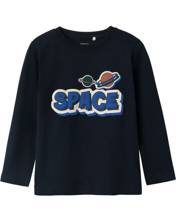 Name it Langarmshirt aus 100% Baumwolle NMMLES - Dark Sapphire