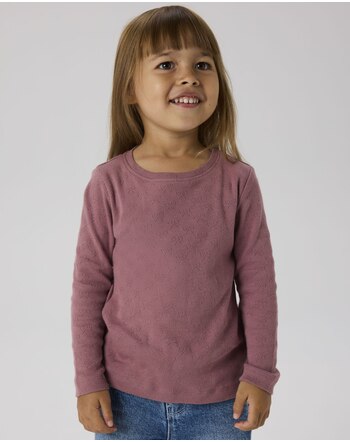 Name it Langarmshirt aus 100% Bio-Baumwolle mit Lochmuster NMFSIF - Wistful Mauve