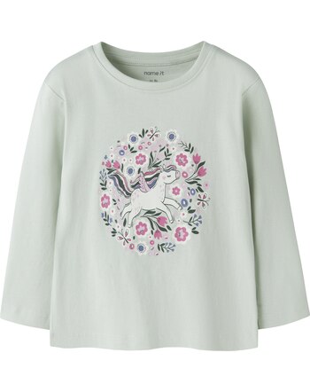 Name it Langarmshirt aus 100% Bio-Baumwolle NMFVEEN - Pale Aqua