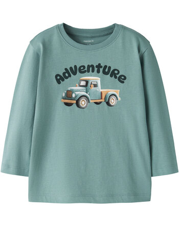 Name it Langarmshirt aus 100 % Bio-Baumwolle NMMOBRIAN - Oil Blue
