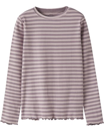 Name it Langarmshirt aus Baumwolle mit Streifen NKFVEMMA - Toadstool/Burnished Lilac