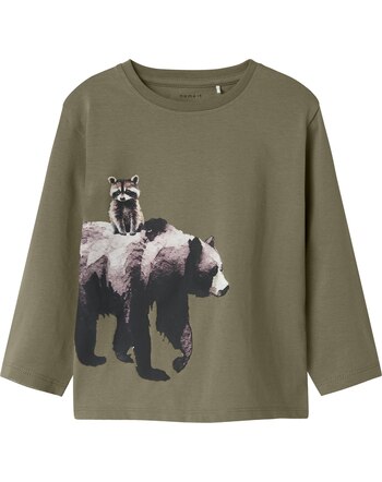 Name it Langarmshirt aus Bio-Baumwolle mit Waldtieren NMMORIS - Mermaid
