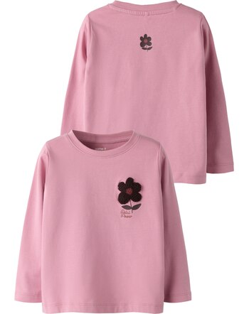 Name it Langarmshirt aus Bio-Baumwolle mit Blumen NMFNODANA - Lilas