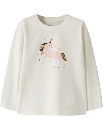 Name it Langarmshirt aus Bio-Baumwolle mit Einhorn NMFKATELIN - Wispy Clouds