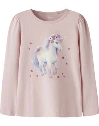 Name it Langarmshirt aus Bio-Baumwolle mit Einhorn-Print NMFKIMA - Lotus