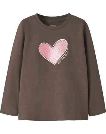 Name it Langarmshirt aus Bio-Baumwolle mit Herz NMFKATELIN - Shopping Bag