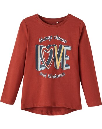 Name it Langarmshirt aus Bio-Baumwolle NMFVIX spiced apple 