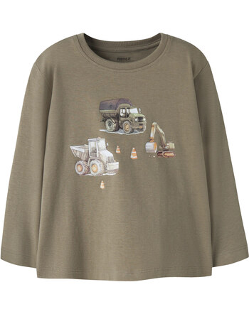 Name it Langarmshirt aus Bio-Baumwolle mit Baustellenfahrzeugen NMMNELSONI - Mermaid