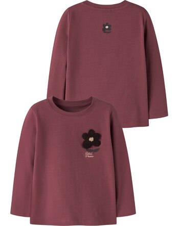 Name it Langarmshirt aus Bio-Baumwolle mit Blumen NMFNODANA - Wild Ginger