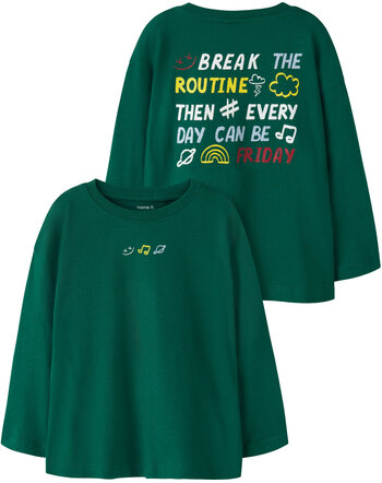 Name it Langarmshirt aus Bio-Baumwolle mit buntem Print NMMLANE - Evergreen