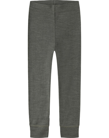 Name it Leggings aus 100 % Merinowolle mit Rippstruktur NMNWAX NOOS - Mulled Basil