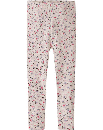 Name it Leggings aus Bio-Baumwolle mit Rippstruktur NMFNICOLE - Peyote Melange
