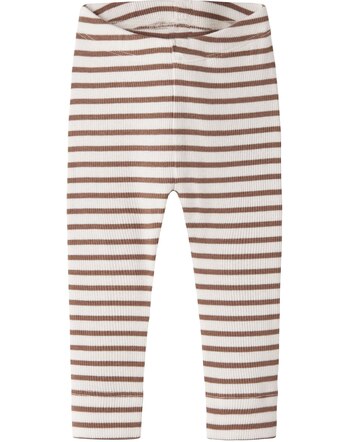 Name it Leggings aus Bio-Baumwolle und Modal NBNBANI - Toasted Coconut