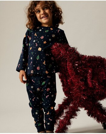 Name it Pyjama aus Baumwolle NMNVISMAS - Navy Blazer