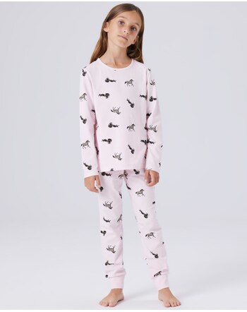 Name it Pyjama aus Bio-Baumwolle mit Pferden NKFNIGHTSET - Ballerina