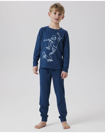 Name it Pyjama-Set aus Bio-Baumwolle NKMNIGHTSET - Titan