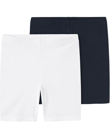Name it Radlershorts 2er-Pack NKFVIVIAN - Dark Sapphire/Bright White