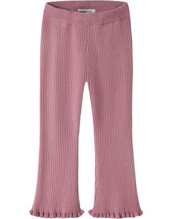 Name it Rippstrick-Hose mit Rüschen NMFLEANNA - Lilas