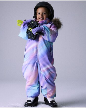 Name it Schneeanzug mit Kunstfellkapuze NMFSNOW - Sunlit Allium