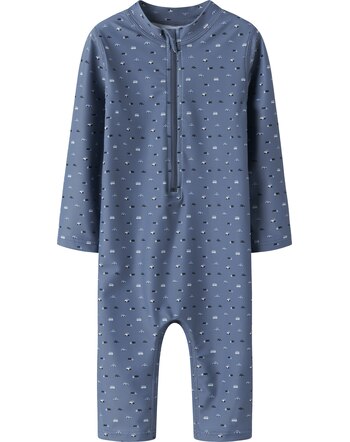 Name it Schwimm-Anzug mit LSF 50+ und Fahrzeugen NMMZIPPO - Vintage Indigo