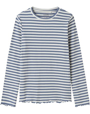 Name it Langarmshirt aus Baumwolle mit Streifen NKFVEMMA - Blue Ice/Cloud Dancer