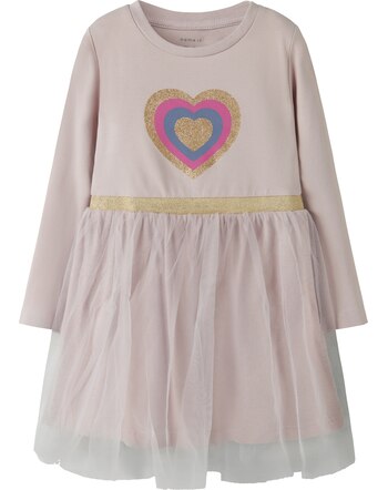 Name it Shirt-Kleid aus Bio-Baumwolle mit Tüllrock NMFNASTAR - Burnished Lilac