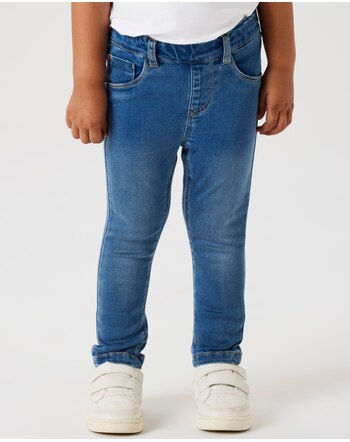 Name it Slim-Fit-Jeans aus Baumwolle NMFSALLI - Medium Blue Denim