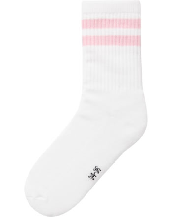 name it Socken NKFJALMA bright white/parfait pink