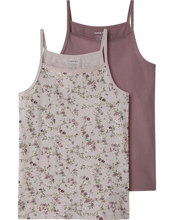 Name it Spaghettiträger-Top im 2er-Set aus Bio-Baumwolle NKFSTRAP - Violet Ice