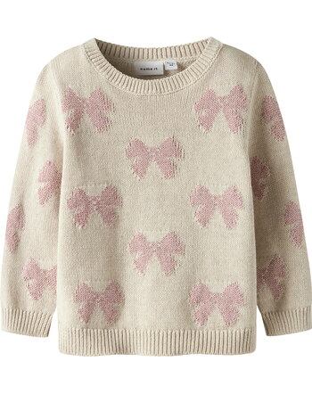 Name it Strick-Pullover aus Bio-Baumwolle NMFREKKA - Peyote Melange