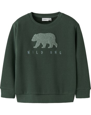 Name it Strick-Pullover mit Bären-Applikation NMMOBEAR - Garden Topiary