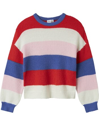 Name it Strick-Pullover mit Streifen NKFNICKA  - Cloud Dancer