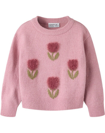 Name it Strick-Pullover mit Tulpen NMFOLGI - Lilas