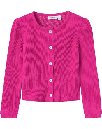 Name it Strickjacke aus Baumwolle NMFOLOLOU - Bright Rose 