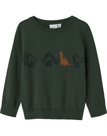 Name it Strickpullover aus Baumwolle mit Dinos NMMNEVILLE - Garden Topiary