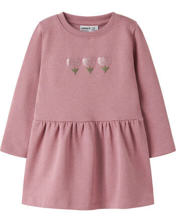 Name it Sweat-Kleid mit glitzernden Tulpen NMFNIBO - Lilas
