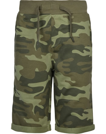 name it Sweat-Long Shorts Bermuda NKMVERMO loden green camouflage 13164756