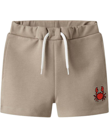 Name it Sweat-Shorts mit Krebs-Stickerei NMMFRESNO - Aluminium