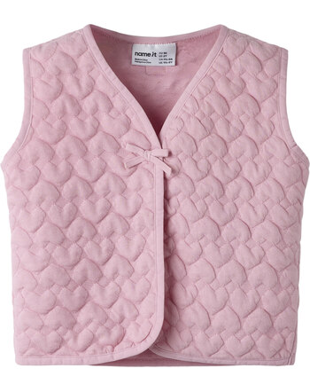 Name it Sweat-Weste mit Herzmuster NMFOLLINEA - Orchid Pink