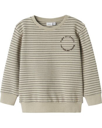 Name it Sweatshirt aus 100% Baumwolle mit Stickerei NMMOMERO - Island Fossil