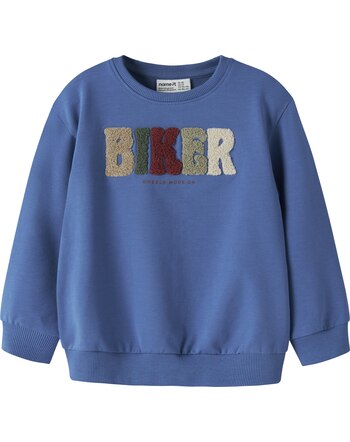 Name it Sweatshirt aus Baumwolle mit Applikation NMMBLUKE - Delft