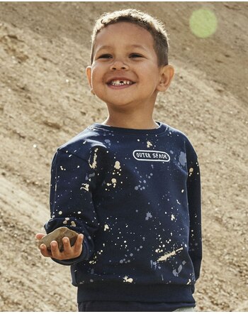 Name it Sweatshirt aus Baumwolle und Viskose NMMDARIK - Navy Blazer