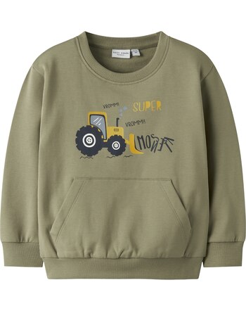 Name it Sweatshirt aus Bio-Baumwolle mit Baustellenfahrzeug NMMVUGO - Mermaid