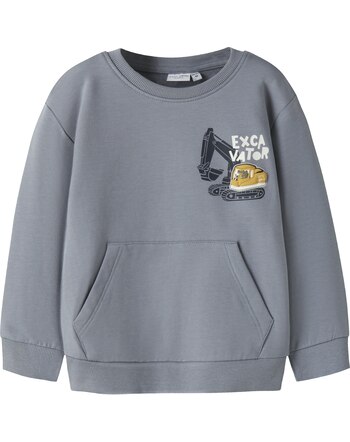 Name it Sweatshirt aus Bio-Baumwolle mit Baustellenfahrzeug NMMVUGO - Tradewinds