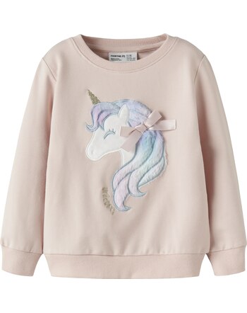 Name it Sweatshirt aus Bio-Baumwolle mit Einhorn-Applikation NMFKISA - Lotus