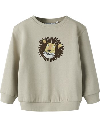 Name it Sweatshirt aus Bio-Baumwolle mit Front-Print NMMSAKU - Silver Lining