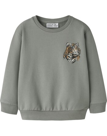 Name it Sweatshirt aus Bio-Baumwolle mit Tiger NMMTHORNE - Shadow